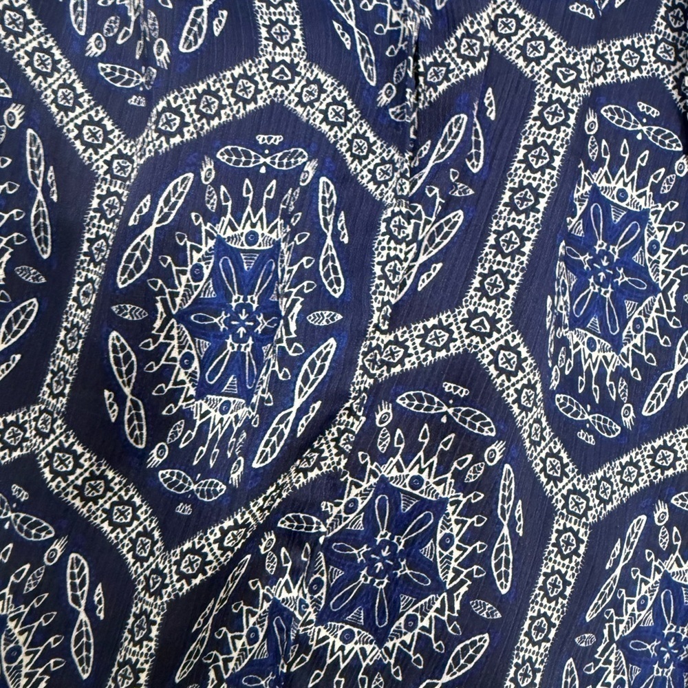 NWT MISA Los Angeles Veruschka cover up or maxi dress Blue printed size Small - Picture 5 of 10